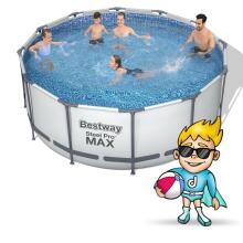 Bestway 56420 366 x 122 cm 18-in-1 Frame Pool + Bubble Machine FREE