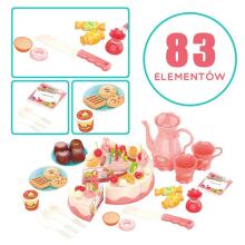 WOOPIE Birthday Cake Cutting Set Candles Teapot Cutlery + 83 pcs