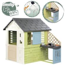 SMOBY Life Garden House PRETTY with Kitchen + 17 Accessories