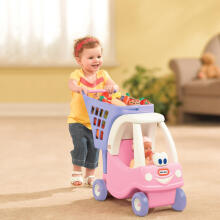 Cozy Coupe iepirkumu ratiņi bērniem Little Tikes rozā