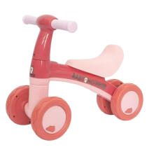 WOOPIE Pink Balance Bike Four-Wheeled Ride-On