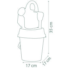 SMOBY Green Mickey Mouse Minnie Bucket with Sand Accessories and Bioplastic Watering Can