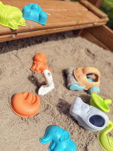 WOOPIE GREEN Sand Set with Car 10 pcs. BIODEGRADABLE ORGANIC MATERIAL