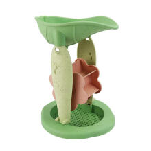 WOOPIE GREEN Sand Set in a Bucket with a Reel 9 pcs. BIODEGRADABLE ORGANIC MATERIAL