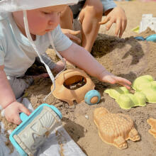 WOOPIE GREEN Sand Set with Bucket and Toy Car 10 pcs. BIODEGRADABLE ORGANIC MATERIAL