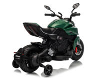 Akumulatora darbības motocikls XMX656 zaļš