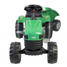 WOOPIE Pedal Tractor Farmer GoTrac MAXI with Trailer Quiet Wheels