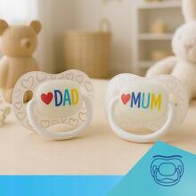 CANPOL 34/940 Silicone Soothing Pacifier 6-18m Symmetrical LoveMum&Dad 2 pcs