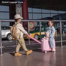 Multifunctional Children Luggage  Suitcase Art.276173 Blue  Чемодан-сиденье на колесах 3 в 1