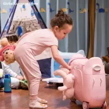 Multifunctional Children Luggage  Suitcase Art.276174 Violet  Чемодан-сиденье на колесах 3 в 1