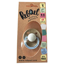 Rebael Round Latex Art.276191 Colour Mix Pacifier (nipple) made of 100% natural rubber 6+ months (2 pcs.)