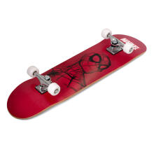 BIG WOODEN SKATEBOARD SPIDERMAN RED