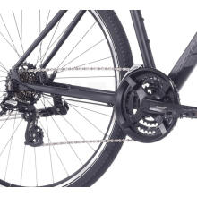 Kalnu velosipēds Rock Machine Rokk 30 Matte Black (Rata izmērs: 28,  Rāmja izmērs: M)