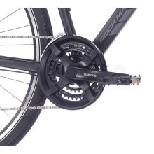 Kalnu velosipēds Rock Machine Rokk 30 Matte Black (Rata izmērs: 28,  Rāmja izmērs: L)