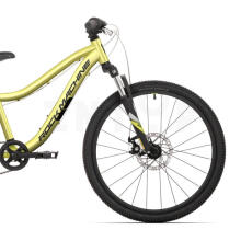 Pusaudžu velosipēds Rock Machine Storm Jr. 24 Sulfur Yellow (Rata izmērs: 24 Rāmja izmērs: 12)