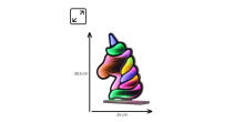 Manta MASNL134MT  Style Neon Lights UNICORN With A Tunnel Effect