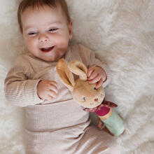 No Baby Squeaky Rabbit Karo with teether Art.1682 Squeaky toy with teether hare Karo