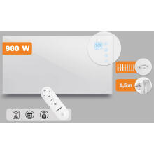 Infrared heater infrared radiator 960 W Berdsen BD-989 remote control WiFi application