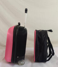 Unicorn Suitcase+Backpack  Art.BC-ROZ-004  Čemodans ar riteņiem+soma