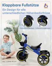 Kriddo Tricycle 2 in 1 Art.277007 Bērnu trīsritenis