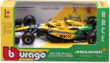 Bburago Модель автомобиля Formula 1 McLaren Team MCL38 Senna Version (Monaco GP) (2024): масштаб 1:43 art.277053