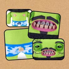 Fuggler Fugg Stars 23cm Plush Toy (Rhymer Mcslimer) by ZURU - Funny Ugly Monster Cuddly Toy with Human-like Teeth, Collectable Plush Toy for Children, Teens, Teens, Adults & Plush Fans