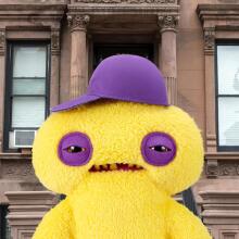 Fuggler Fugg Life 22 cm Plush Toy (Squidge) by ZURU - Funny Ugly Monster Cuddly Toy with Human-like Teeth, Crazy Collectible for Kids, Teens