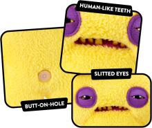 Fuggler Fugg Life 22 cm Plush Toy (Squidge) by ZURU - Funny Ugly Monster Cuddly Toy with Human-like Teeth, Crazy Collectible for Kids, Teens