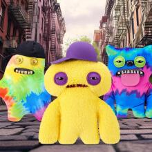 Fuggler Fugg Life 22 cm Plush Toy (Squidge) by ZURU - Funny Ugly Monster Cuddly Toy with Human-like Teeth, Crazy Collectible for Kids, Teens