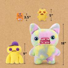 Fuggler Fugg Life 22 cm Plush Toy (Squidge) by ZURU - Funny Ugly Monster Cuddly Toy with Human-like Teeth, Crazy Collectible for Kids, Teens