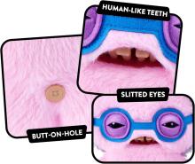 Fuggler Old Fogies 22 cm Plush Toy (Squidge) by ZURU - Funny Ugly Monster Cuddly Toy with Human-like Teeth, Crazy Collectible for Kids, Teens