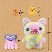 Fuggler Old Fogies 22 cm Plush Toy (Squidge) by ZURU - Funny Ugly Monster Cuddly Toy with Human-like Teeth, Crazy Collectible for Kids, Teens