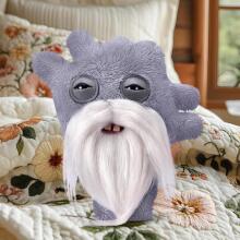 Fuggler Old Fogies 22 cm Plush Toy (Captain Cardiac) by ZURU - Funny Ugly Monster Cuddly Toy with Human-like Teeth, Crazy Collectible for Kids, Teens