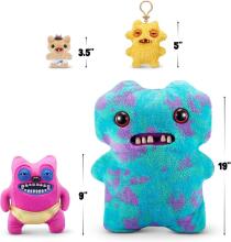 Fuggler Gold Fuggs 22 cm Plush Toy (Greedy Grinner - Pants) by ZURU - Funny Ugly Monster Cuddly Toy with Human-like Teeth, Crazy Collectible for Kids, Teens