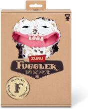 Fuggler Gold Fuggs 22 cm Plush Toy (Grin Grin - leopard fleece with gold foil print) by ZURU - Funny Ugly Monster Cuddly Toy with Human-like Teeth, Crazy Collectible for Kids, Teens