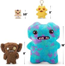 Fuggler Gold Fuggs 22 cm Plush Toy (Grumpy Grumps - Eyes) by ZURU - Funny Ugly Monster Cuddly Toy with Human-like Teeth, Crazy Collectible for Kids, Teens