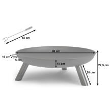 Garden Fire Pit 80 cm Berdsen BD-882