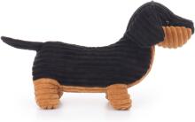 Apricot Lamb - Cuddly Toy Fulan Dachshund 39 cm - Soft Dog Plush Toy Gift for Children (black)