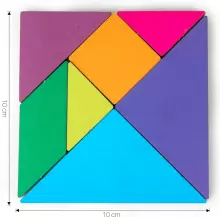 Wooden Toys Puzzle Art.277455 Tangram Jigsaw Koka puzle