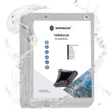 Garden tarpaulin 3x4 m 260g/m2 reinforced protective sheet for car, gray
