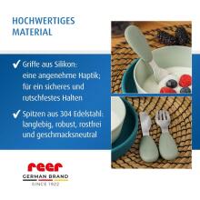 Reer Silicone Stainless Steel Cutlery Art.277532