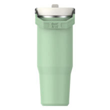 Thermo mug with straw The IceFlow Flip Straw 2.0 Tumbler 0.89L in pistachio color