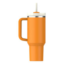 Thermo mug with straw The Quencher H2.O FlowState Tumbler 1.18L orange
