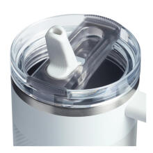 Thermo mug with straw The Quencher ProTour Flip Straw Tumbler 1.18L white
