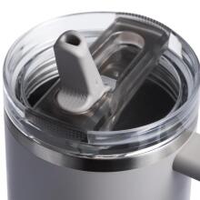 Thermo mug with straw The Quencher ProTour Flip Straw Tumbler 1.18L light gray