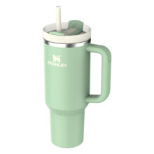 Термокружка с трубочкой The Quencher H2.O FlowState Tumbler 1,18 л фисташкового цвета