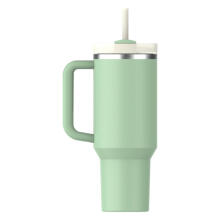 Термокружка с трубочкой The Quencher H2.O FlowState Tumbler 1,18 л фисташкового цвета
