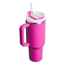 Thermos mug with straw The Quencher H2.O FlowState Tumbler 1.18L fuchsia