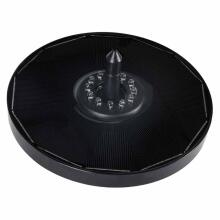 Ikonka Art.KX2855 LUARO saules dīķa strūklaka dārza peldošais sūknis LED RGB 16cm