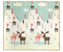 MILLY MALLY Folding Foam Mat Play Pastel Deer T1